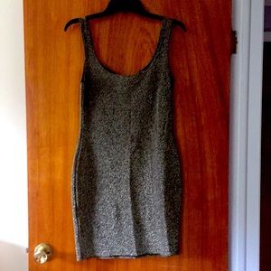 Never worn black and gold glitter bodycon dress